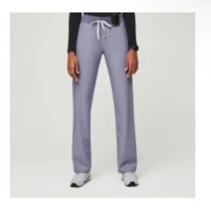 Figs Livingston Scrub Pants in Vapor Blue Space Dye